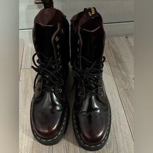 Dr. Martens Burgundy Ankle Boots
